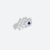 sea coral sapphire ring (US 7)