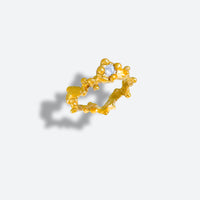 sea coral gem ring (US 8.5)