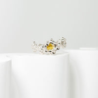 sea coral topaz ring (US 7)