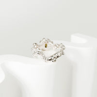 sea coral topaz ring (US 7)