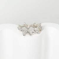 sea coral peridot ring (US 8)