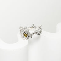 sea coral topaz ring (US 6 1/2)