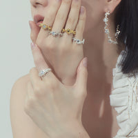 sea coral ring (US 7)