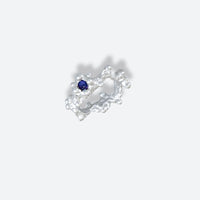 sea coral amethyst ring (US 7)