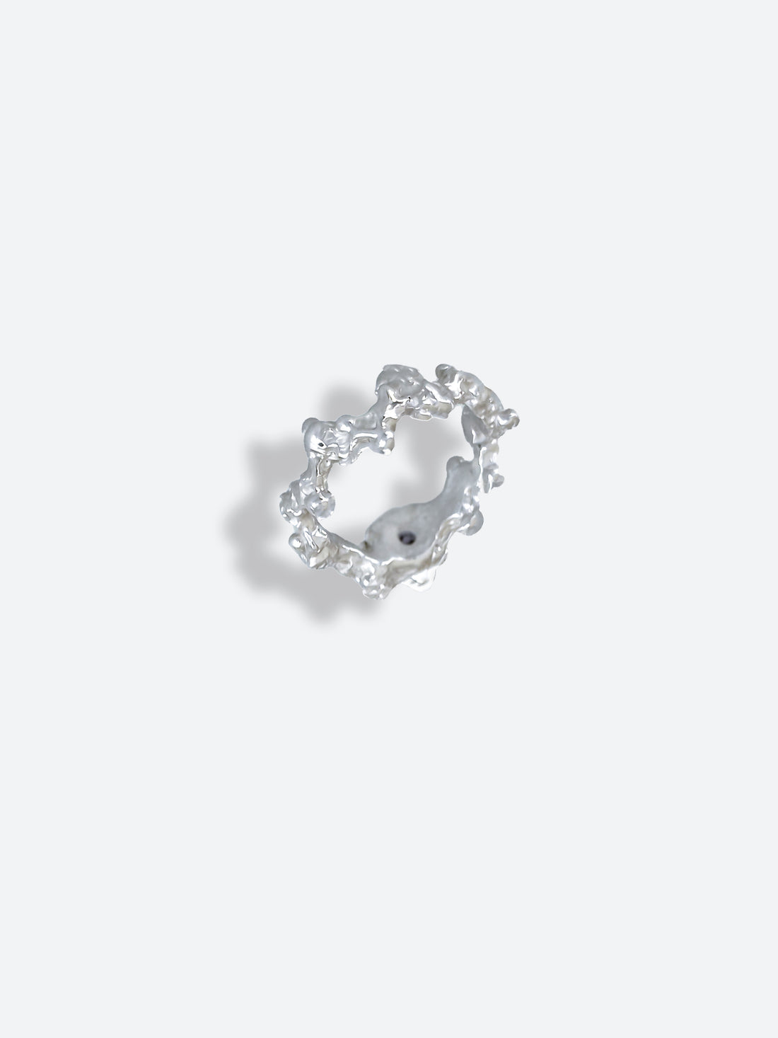 sea coral amethyst ring (US 7)