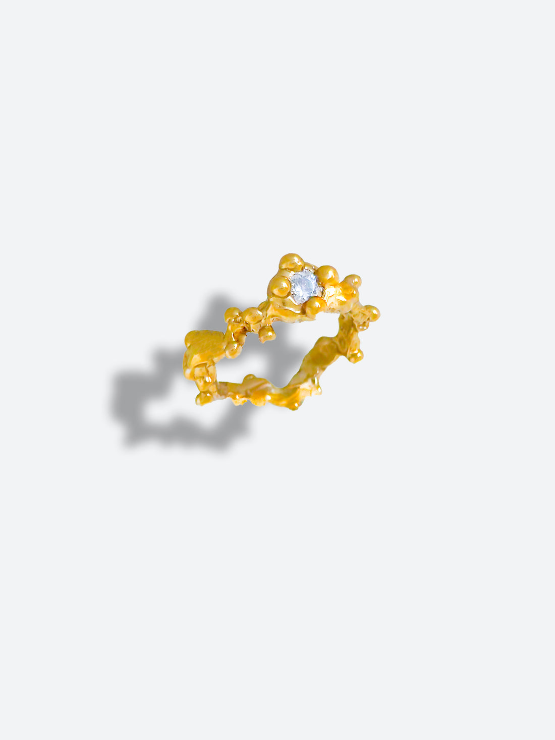 sea coral gem ring (US 8.5)